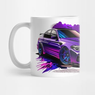 Purple sports car Mug